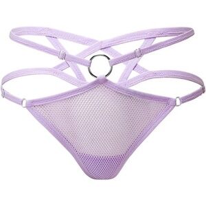 POSSESS ME FISHNET PANTY Lilac Killstar NWT